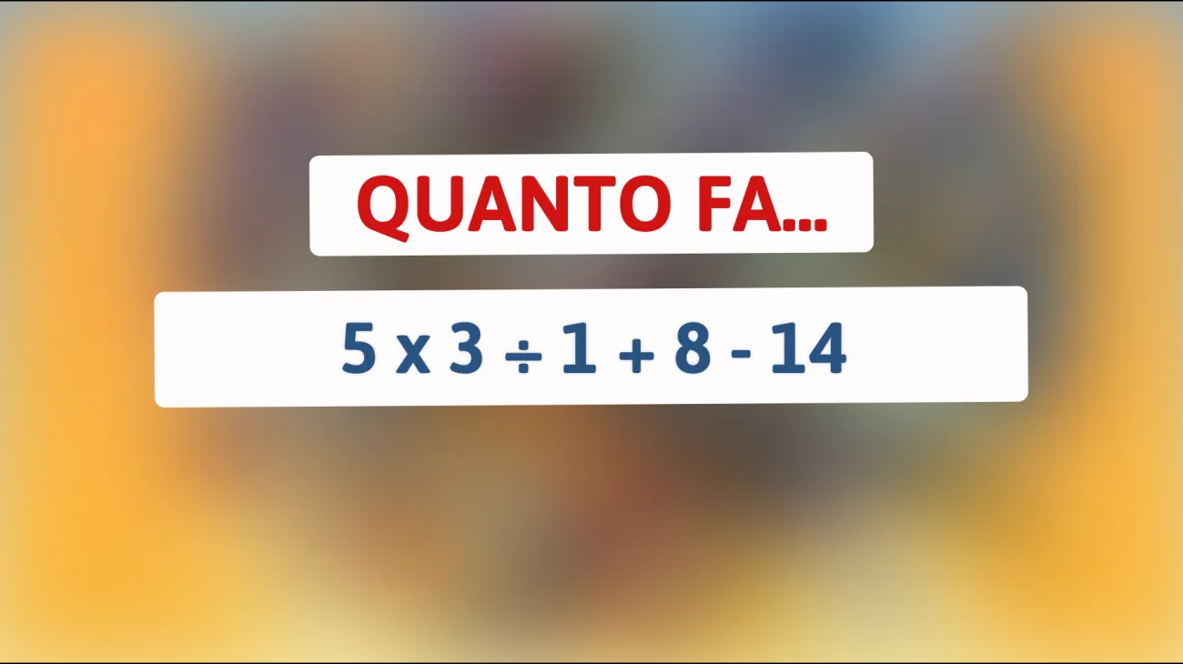 Il risultato del rompicapo matematico che solo le menti superiori riescono a capire - Riesci a risolverlo senza errori?"