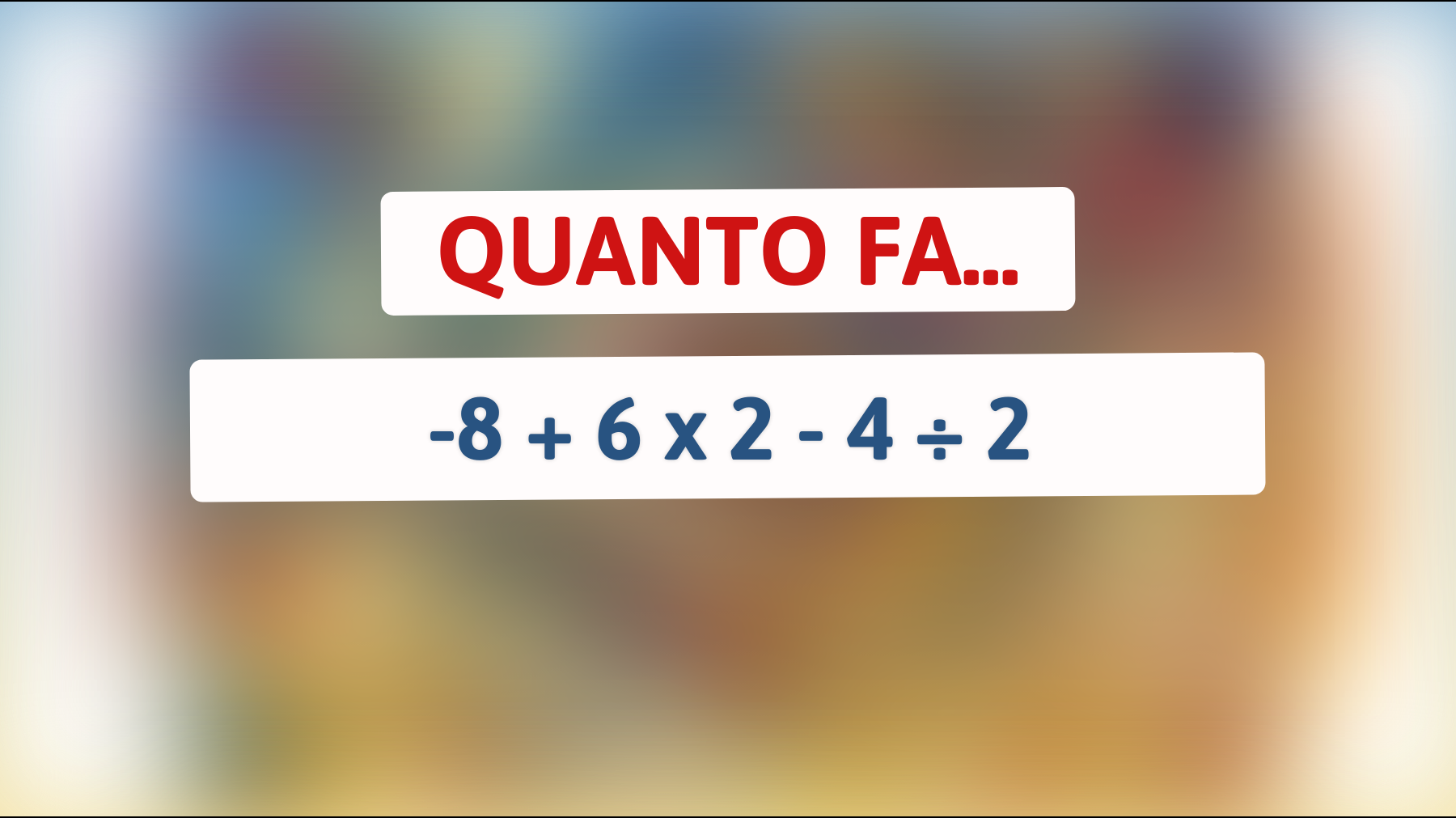 Il test matematico che solo il 5% delle persone riesce a risolvere: scopri se sei un genio!"